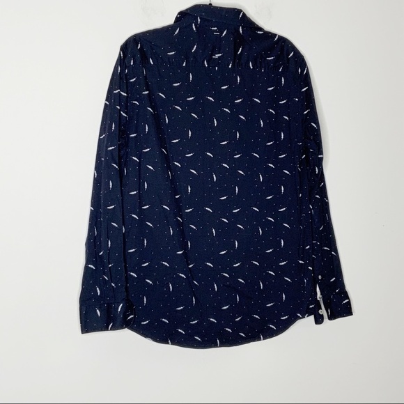 Level TEN dark blue mens buttoned down shirt . L - Picture 3 of 6